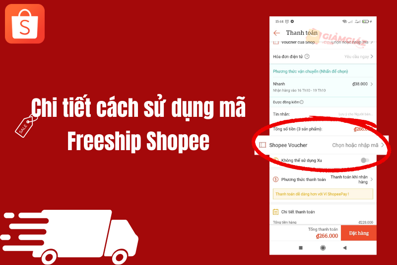 Hướng dẫn chi tiết cách sử dụng mã Freeship Shopee